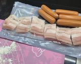 รูปขั้นตอนการทำที่ 4 ของ ขนมปังโรลเบคอน