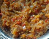 A picture of step 8 of Baingan ka bharta.