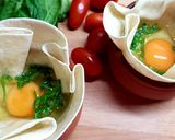Φωτογραφία βήματος 3 της συνταγής Tortilla egg cups (τορτίγια με αυγό σε ατομικό μπολάκι)