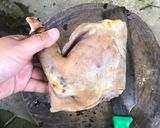 Hình bước làm 1 của món Rượu mận thịt cầy, đuôi lợn, thịt ba chỉ