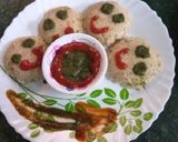 A picture of step 3 of Oats idli.