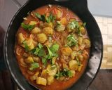 A picture of step 5 of Sponge gourd sabji.