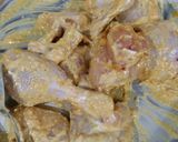 A picture of step 1 of Chicken bhuna masala.