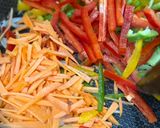 Gambar langkah 6 resipi Japchae.