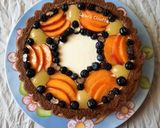 Foto del passaggio 13 della ricetta Torta Mary Ann cake al cacao con crema al mascarpone e frutta