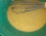 A picture of step 5 of Naked Moist Lemon-banana cake with chocolate chips.