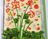 Foto langkah ke 4 dari resep Focaccia Flower Garden.