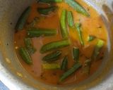 A picture of step 3 of Tomato ghost with bhindi.