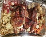 A picture of step 4 of BBQ Roast chicken with veggies.