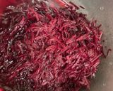 A picture of step 1 of Kerala style beetroot pachadi / Onam special.