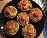 Une image de l'étape 13 de Courgettes en cocotte farcies tomates et poivrons.
