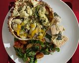Foto del paso 4 de la receta: Masa de centolla con pimientos de colores y salmón