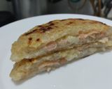 Foto del paso 9 de la receta: Arepa🫓de maíz🌽peto con relleno🥓hawaiano🧀🍍🥯