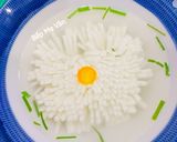Hình bước làm 5 của món Canh đậu hủ hoa cúc