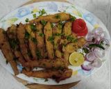 A picture of step 6 of Chatpaty kurkury Bombil fish fry.