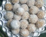 A picture of step 6 of Milkmaid Coconut Ladoo.