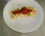A picture of step 3 of Spaghetti and meatballs.