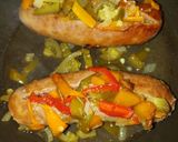 A picture of step 15 of Sausage & Peppers Sandwich!!.