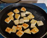 A picture of step 2 of Niramish Paneer.