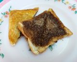 A picture of step 3 of Cocoa Spread Toasted Sandwich.