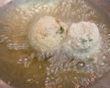 A picture of step 7 of Dalia-oats stuffed bombs.