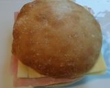 Foto del paso 6 de la receta Sándwich con queso/jamón y corazón de huevo jugoso