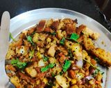 A picture of step 3 of Bread poha.