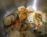 A picture of step 3 of Batata kacharya.