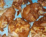 A picture of step 5 of Chicken garnished with butter and garlic😋.