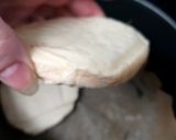 A picture of step 2 of My Big Chicken, Halloumi,Bacon,Red Cheese Slice on Brioche Bun🤩.