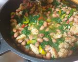 Pas rețetă Senapo con fagioli e salsicce 4 fotografie