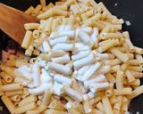 Foto del paso 2 de la receta: Fideos con crema, jamón y champiñones -  One Pot Pasta