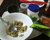 A picture of step 1 of Veg Mayo Sandwich.