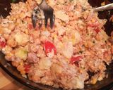 Foto del paso 1 de la receta: Ensalada de garbanzo y atún 🍅🌽🥔
