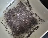 A picture of step 1 of Litchi sabja seeds drinks.
