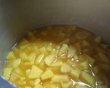 A picture of step 3 of Bread fruit masala curry kada chakka masala curry.