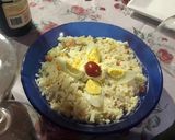 Foto del paso 2 de la receta: Arroz tibio con jardinera y mayonesa