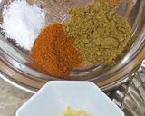 A picture of step 1 of Aloo ki khatti methi chaat.