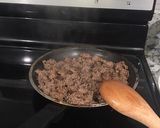 A picture of step 2 of Bacon Cheeseburger Tater Tot Casserole.