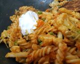 A picture of step 8 of Pasta Butter Masala.
