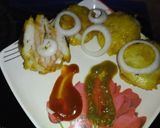 A picture of step 3 of Idli sandwich.