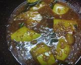 A picture of step 2 of Raw mango sweet sour sabji.
