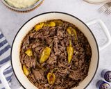 A picture of step 2 of Mississippi Pot Roast in the Oven.