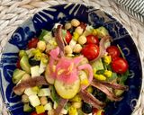 Foto del paso 3 de la receta Ensalada de garbanzos con anchoas y encurtidos