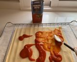 A picture of step 2 of Ham and Cheese Puff Pastry Empanada Step by Step.