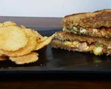 A picture of step 4 of Pizza Vegetables sandwich.