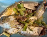 A picture of step 1 of Dill Fish Soup.