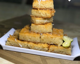 A picture of step 6 of Basbousa (The semovita cake).