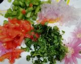 A picture of step 2 of Besan Uttapam.