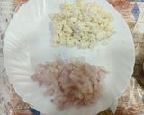 A picture of step 1 of Tri colour sandwiches.